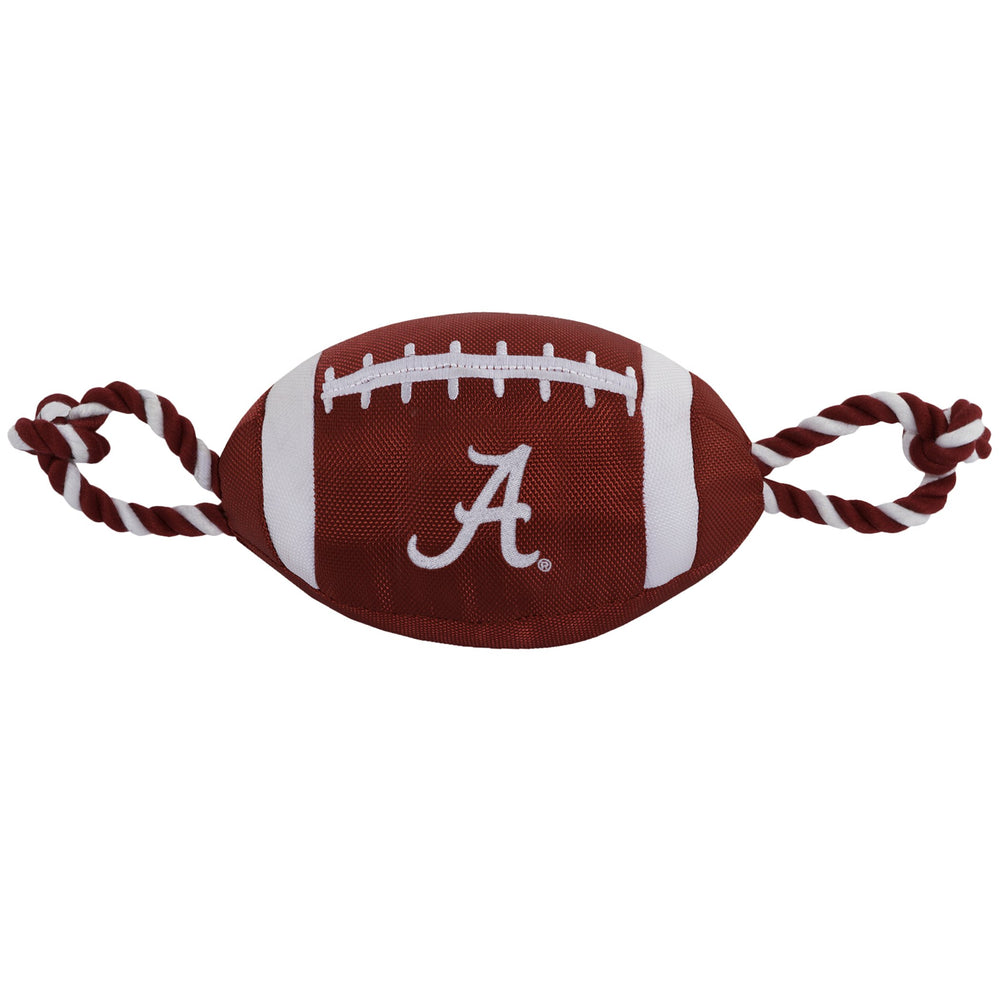 Pets First ballon football Alabama vue de face montrant logo officiel et couleurs