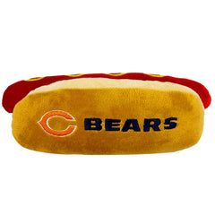 Pets First hot dog Chicago Bears vue avant montrant logo et design, favorise jeu