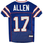 Pets First maillot Josh Allen face montrant logo et numéro, pour supporter confortablement