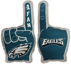Pets First jouet Philadelphia Eagles face avant montrant les couleurs et le logo, motive le jeu