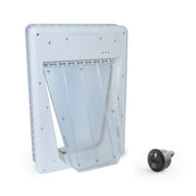 PetSafe chatière face avant montrant la porte robuste et l'ouverture sécurisée