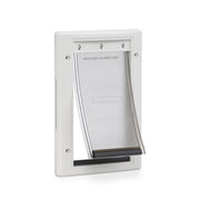 PetSafe face avant de la chatière montrant cadre blanc, esthétique assortie