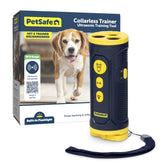 PetSafe vue avant de l'appareil montrant la forme compacte et le bénéfice portabilité