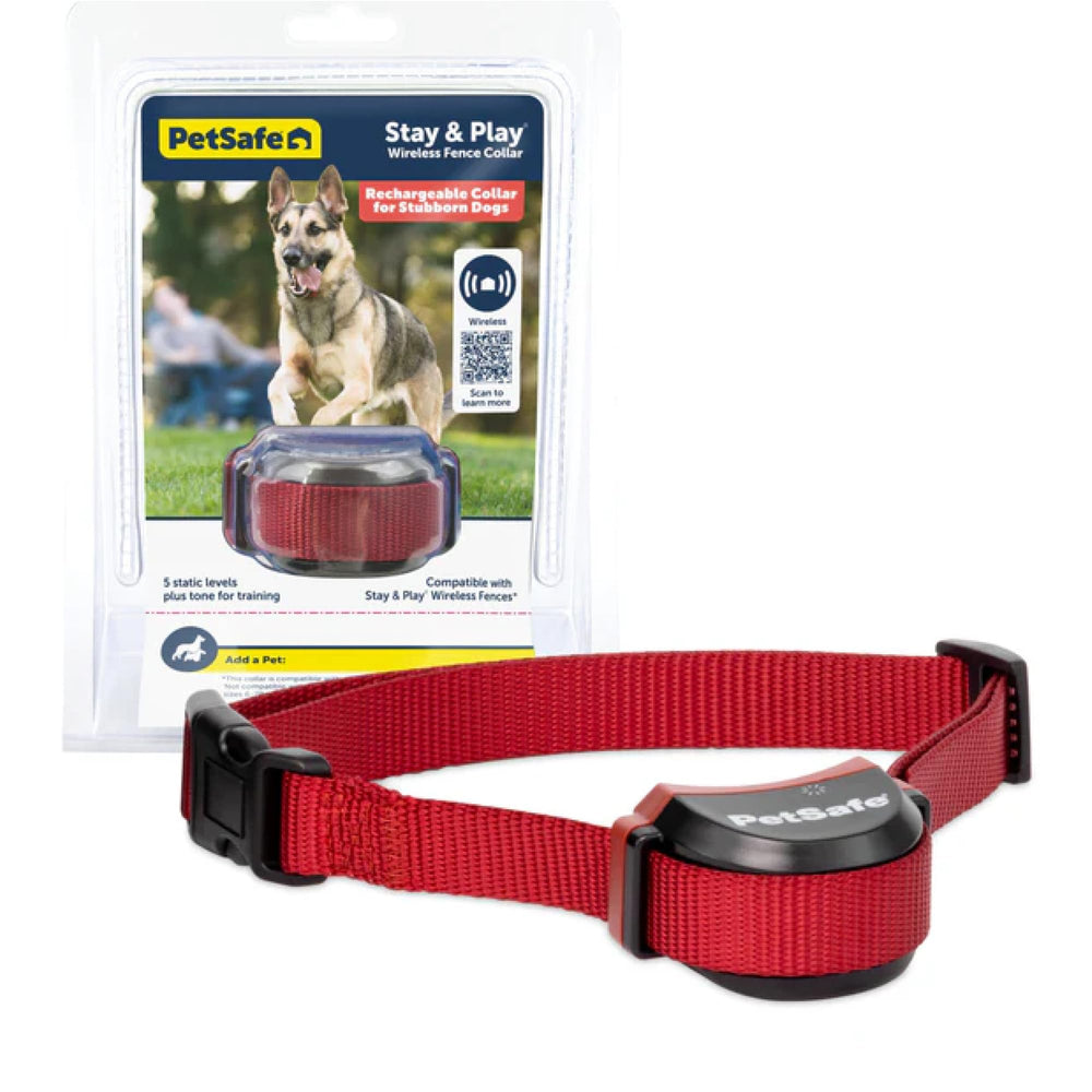 PetSafe collier vu de face montrant le design ergonomique et confort