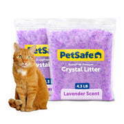 PetSafe emballage avant lavande montrant un sac pratique et fraîcheur