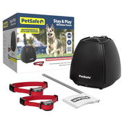 PetSafe émetteur intérieur montrant la portée et un branchement sûr