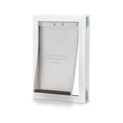 PetSafe porte avant blanche montrant cadre solide et esthétique durable