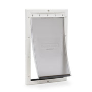 PetSafe vue avant de la porte en plastique montrant le cadre robuste et pratique