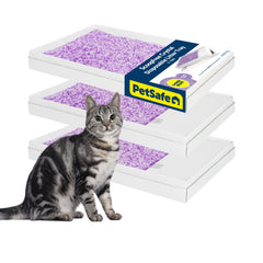 PetSafe emballage avant montrant le pack de 3 et bénéfice praticité