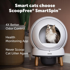 PetSafe SmartSpin gros plan du mécanisme rotatif pour élimination rapide