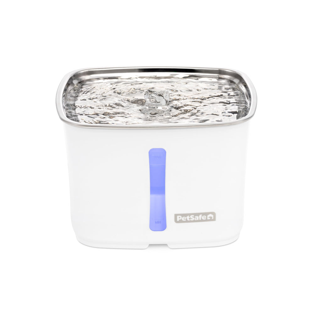 PetSafe Viva Pet fontaine face avant montrant design moderne et gain de fraîcheur