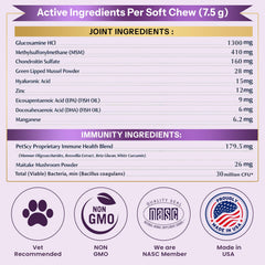 Petscy grand chien acceptant la friandise, favorise mobilité et confort