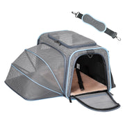 Petsfit face avant du transporteur M montrant la fermeture et le design, sécurité accrue