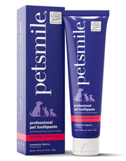 petsmile tube face avant montrant l’étiquette VOHC et bénéfice nettoyage