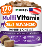 Petsology pot de 170 friandises montrant l'emballage et l'accessibilité