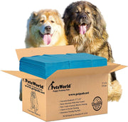 PETSWORLD emballage avant tapis XXXL montrant quantité et taille, confort visuel
