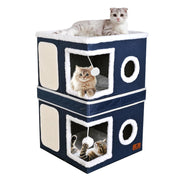 PETTDATE maison chat face avant montrant refuge et design, favorise repos