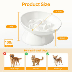 PETTOM gros plan du motif intérieur anti-glouton ralentissant la prise alimentaire