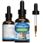 Pet Wellbeing flacon Hairball Gold vue avant pour administration facile
