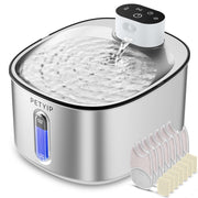 PETYIP vue avant de la fontaine 4 L en inox offrant eau propre et design durable