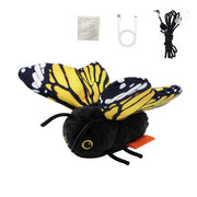 PETZYNERGY vue frontale du papillon en peluche montrant emballage et design attractif