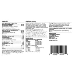 PhyCox coupe d’un mastiquable montrant la texture interne et ingrédients visibles