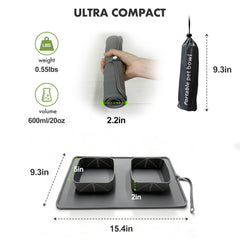 PICCYIN gamelle pliée dans sa pochette, rangement compact pratique