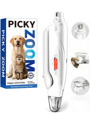 Picky zoom face avant montrant l’ensemble coupe-lime et prise ergonomique pour contrôle