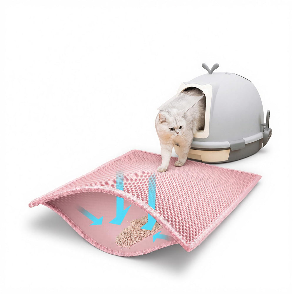 Pieviev tapis face avant rose montrant zone de capture et style