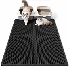 Pieviev tapis face avant montrant la large surface de capture de litière