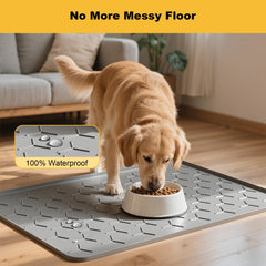 Pieviev tapis en usage avec chien réduisant éclaboussures et dégâts