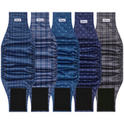 Pilviset emballage face tartan montrant pack de 5 et protection rapide