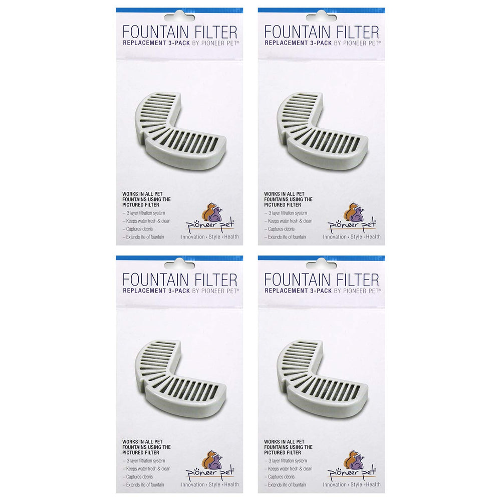Pioneer Pet emballage de 12 filtres, rechange pratique et économique