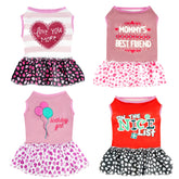 Pistha robe pack avant montrant quatre motifs variés et confort