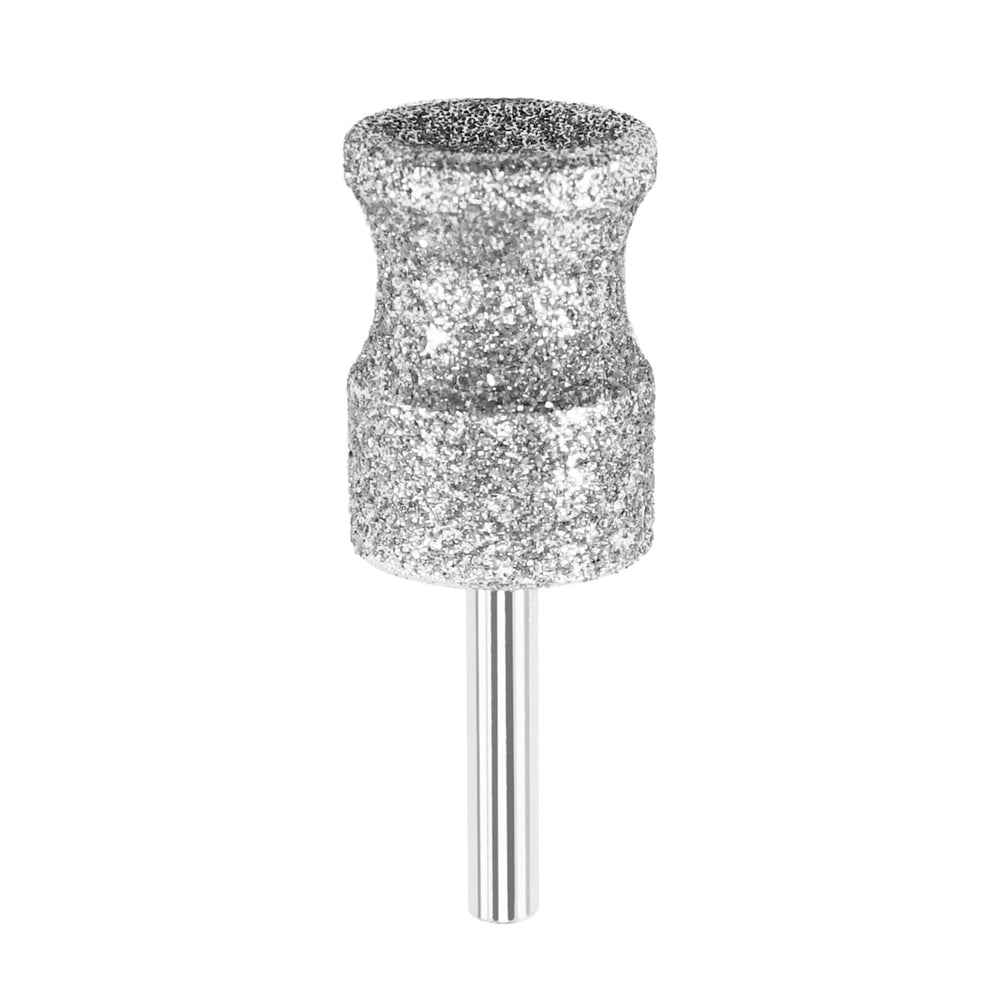 PLATGO meule diamant face avant montrant la tige 1/8" et l'ajustement facile