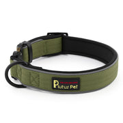 Plutus Pet collier face avant montrant design robuste et réglages pratiques
