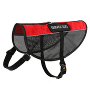 PLUTUS PET gilet face avant rouge visible pour identification rapide