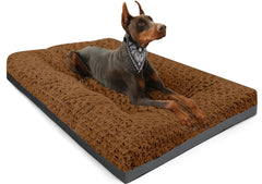 POCBLUE lit pour chien face avant montrant surface moelleuse pour confort