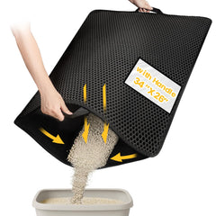 Polarduck tapis face avant montrant la capture de litière pour un sol propre