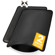 Polarduck tapis litière vue avant montrant surface noire et bords arrondis pour propreté