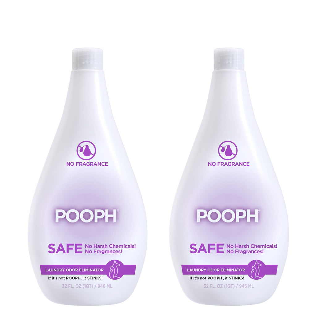 POOPH emballage avant montrant flacon et format pack, apporte neutralité aux textiles