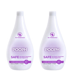POOPH emballage avant montrant flacon et format pack, apporte neutralité aux textiles
