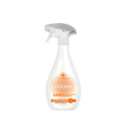 Flacon POOPH Kitty en gros plan montrant l'étiquette, effet neutre sans parfum
