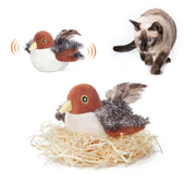 Potaroma fauvette vue face montrant détails peluche et mouvement attractif