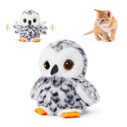 Potaroma visage de l'owl en peluche montrant l'aspect réaliste et attrayant pour chats