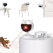 Potaroma vue frontale du jouet laser montrant la forme crème et la pince, attractif pour intérieur