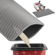 Powools tapis face avant gris montrant grande couverture et protection du sol