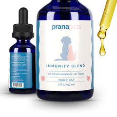 PranaPets bouteille face 59 ml montrant le flacon et le design, rassure propriétaire