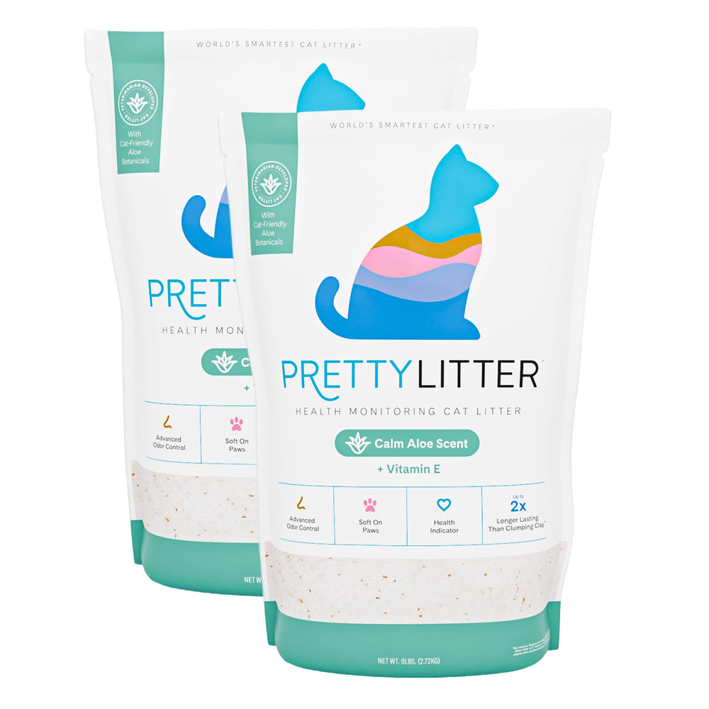 PrettyLitter paquet face montrant design et taille pratique
