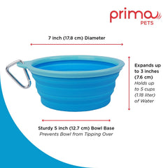 Prima Pets détail du rebord plastique sans BPA pour solidité